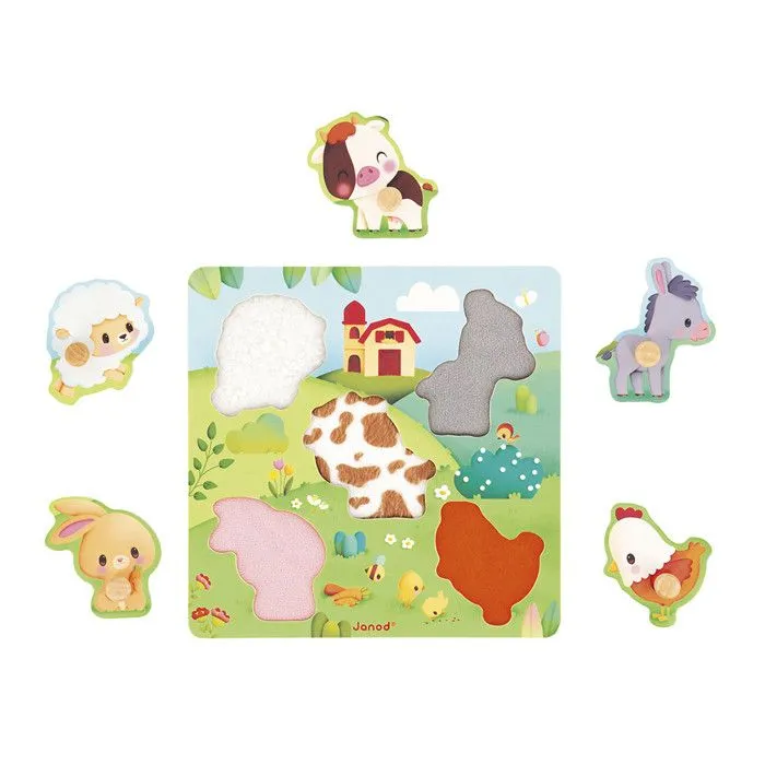 Puzzle tactile Ferme - 5 pcs-2