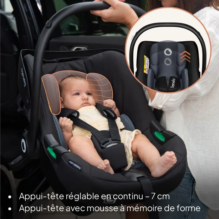 Siège-auto 40-87 cm LIONELO Astrid i-Size - Cosi bébé - ADAC - Légère - 0-13 Kg - Groupe 0+ - Noir-3