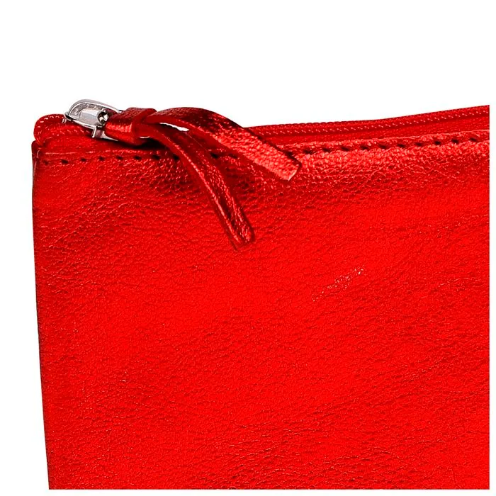 Trousse - CLAIREFONTAINE - Cuirisé rouge - Cuir d'agneau - 22 x 11 cm - Femme-2