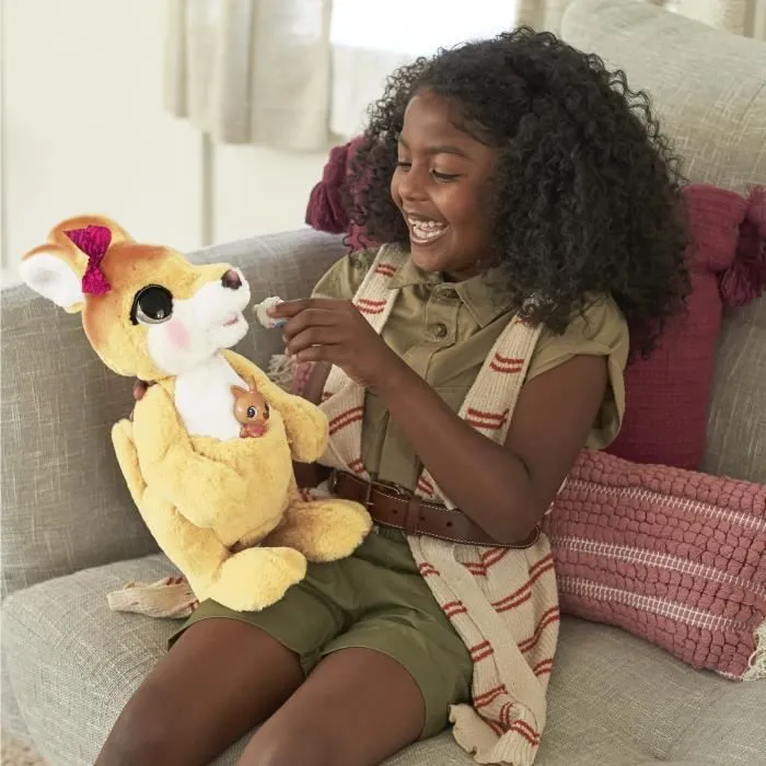 FURREAL FRIENDS - Mama Josie - jouet kangourou interactif-5