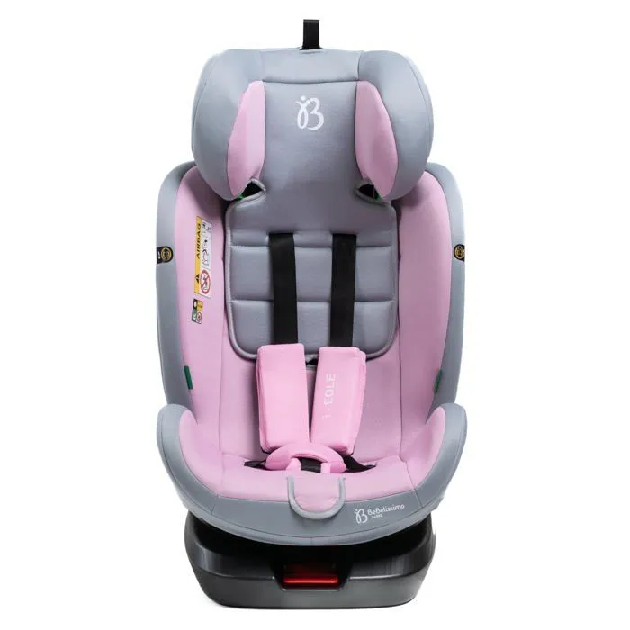 BEBELISSIMO - Siège auto Isofix - pivotant 360 ° - 40-150cm - 0-36kg - i-size EOLE - rose-3