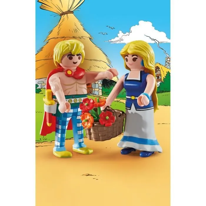 PLAYMOBIL 71544 Tragicomix et Falbala, Personnages d'Astérix, 14 pièces, Dès 5 ans-1