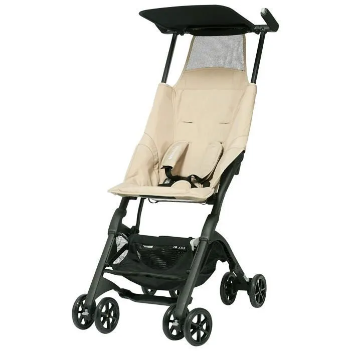 Poussette compacte XSS coloris Beige Ultra légère-0