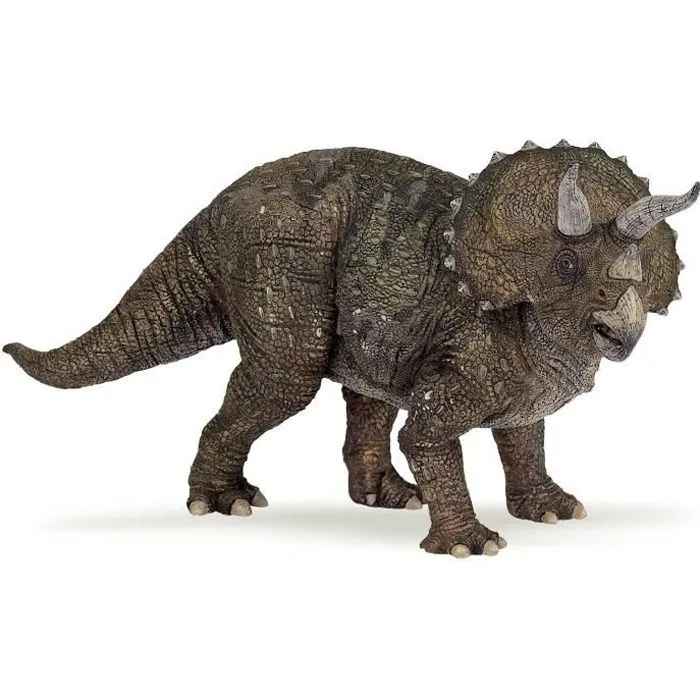 Figurine Tricératops - Papo - Les Dinosaures - Réaliste et détaillée - À partir de 3 ans-0