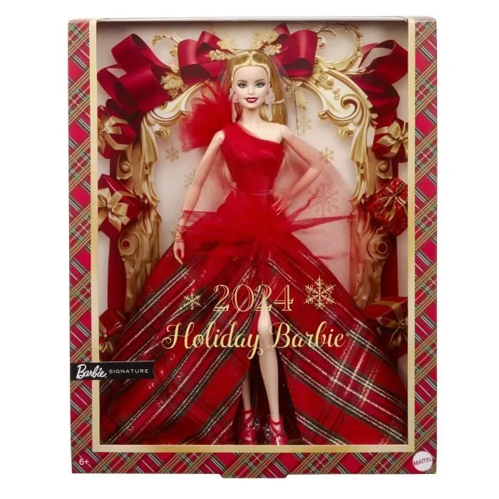 BARBIE Poupée joyeux noël blonde HRM61-4