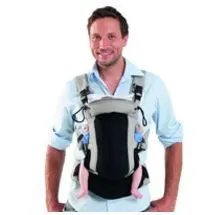 Porte-bébé ergonomique AMAZONAS Carry Star - Gris - Jusqu'à 15 kg - Ventrale dos au porteur-0