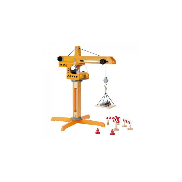 Grue - HAPE - Méga grue super robuste - Jaune - Mixte - A partir de 3 ans-0