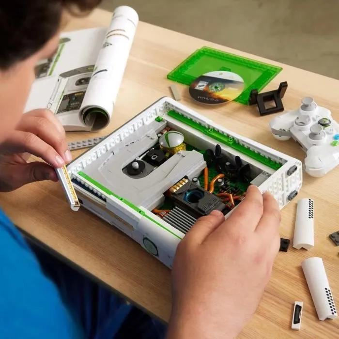 Coffret de Construction - MEGA - Réplique Xbox 360 - 1342 pièces - Manette avec LED - Pour Adultes-2