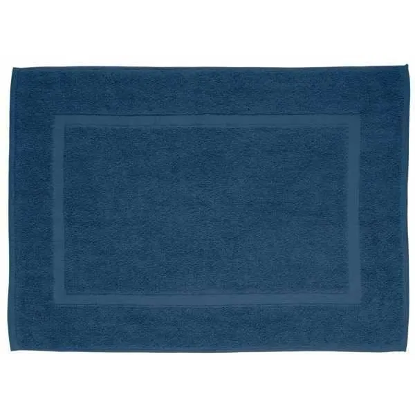 Tapis de douche Paradise bleu foncé, tapis de bain de qualité, particulièrement absorbant & facile à entretenir, tapis de bain doux,