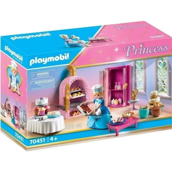 PLAYMOBIL 70451 Pâtisserie du palais, Les Princesses, 133 pièces, Dès 4 ans-5