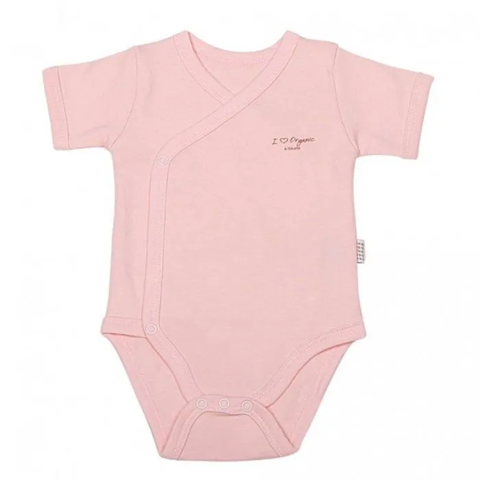 Body Kimono en coton biologique - Basic manches courtes-0