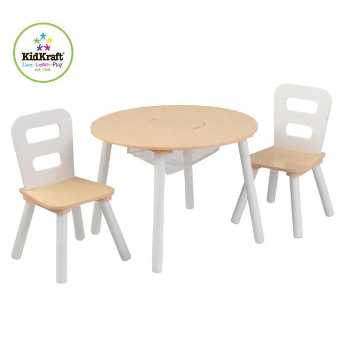 KIDKRAFT Table Ronde + 2 Chaises-1
