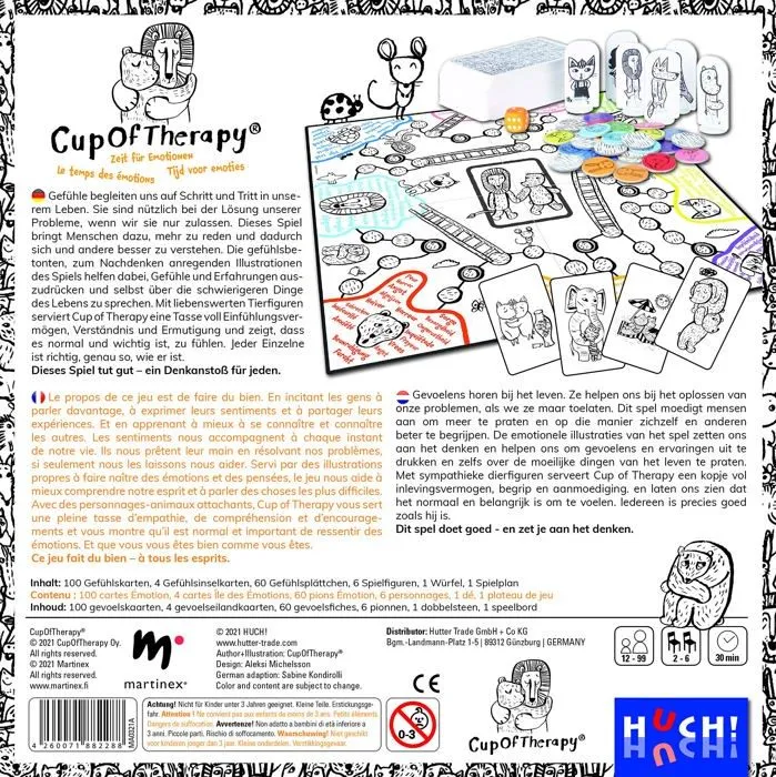 Jeu de societe - jeu de plateau Huch! - 882288 - Jeu Familial, Cup of Therapy, Le Temps pour Les emotions-3
