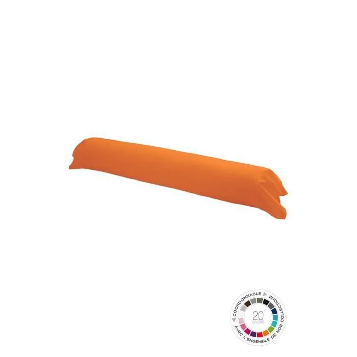Taie de traversin - Non spécifié - Orange - 100% coton - 45x185 cm - Lavable à 60°-0
