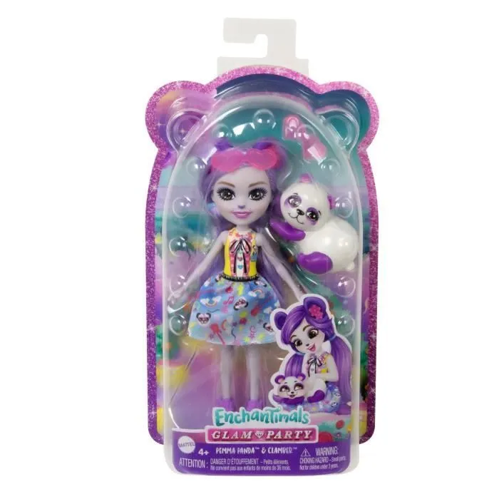 Enchantimals - Bêtes Citadines - Poupée Violetta Panda et figurine - Mini Poupée - ENCHANTIMALS - HNT58 - POUPEE ENCHANTIMALS-4