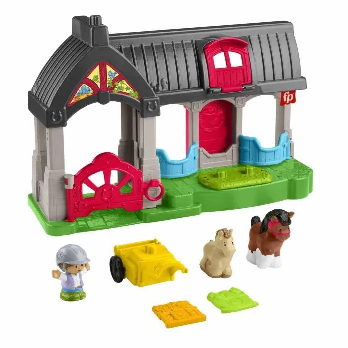 FISHER-PRICE Little People-L’écurie des Joyeux Chevaux avec 6 éléments - Fisher-Price - HWR84-1