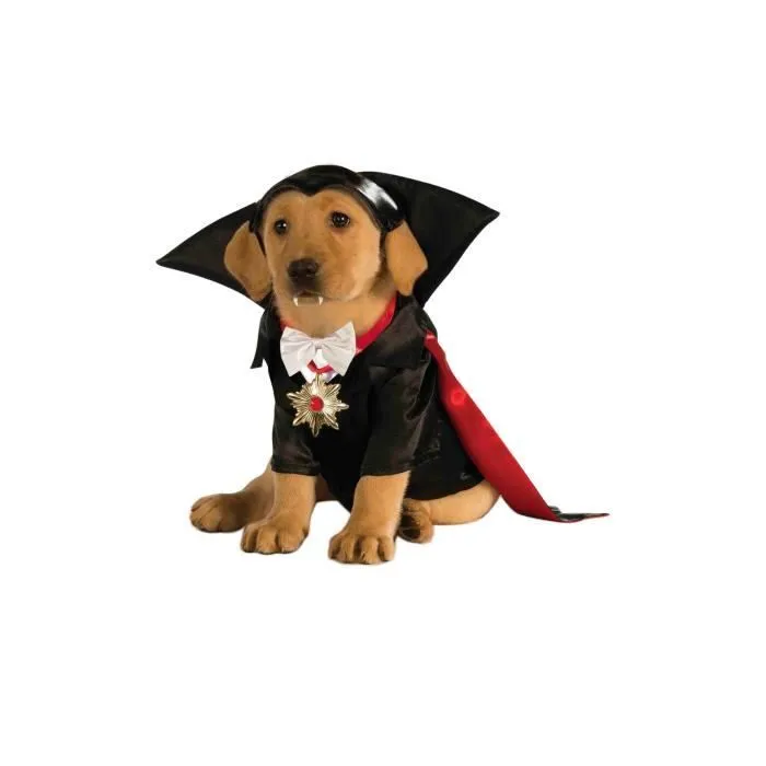 Déguisement de Vampire Dracula pour chien - RUBIE'S - Noir - Halloween - Carnaval-0