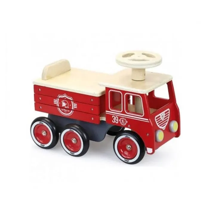 Vilac - Porteur camion de pompier-1