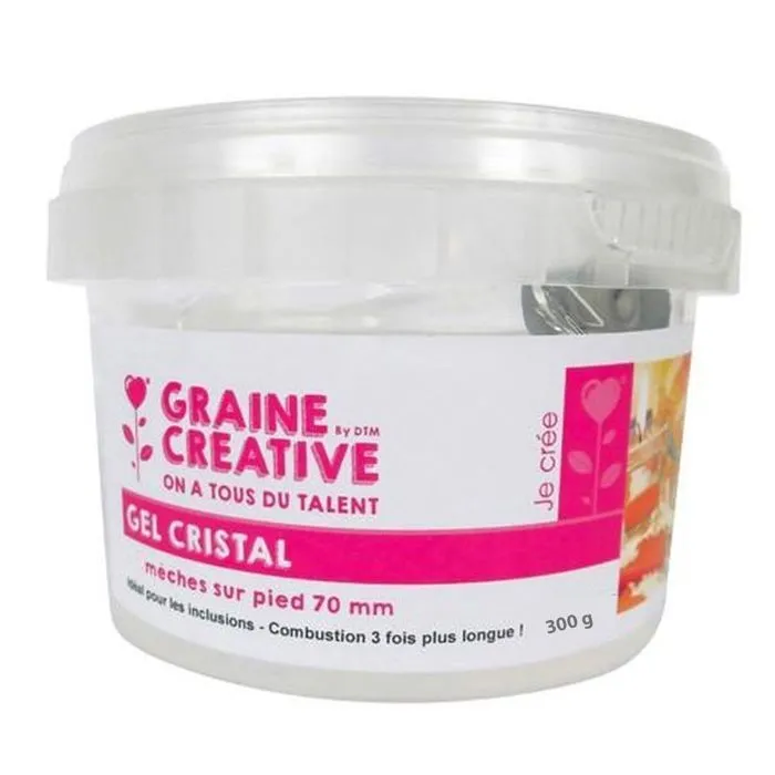 Gel pour bougies 300 g + 4 mèches-0