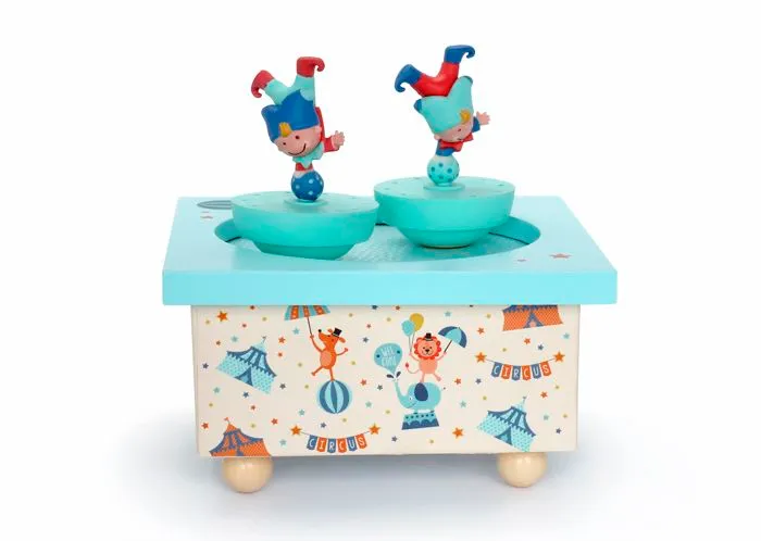 Boîte à musique en bois acrobates - TROUSSELIER - Aimants - Gris - Bébé - Mixte-3
