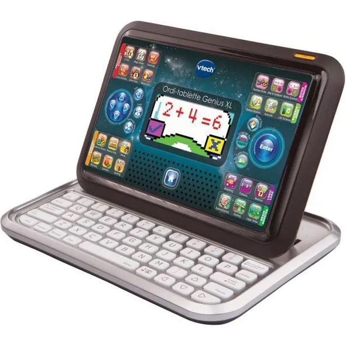 VTECH - Genius XL Color - Ordi-Tablette Enfant - Noir-0