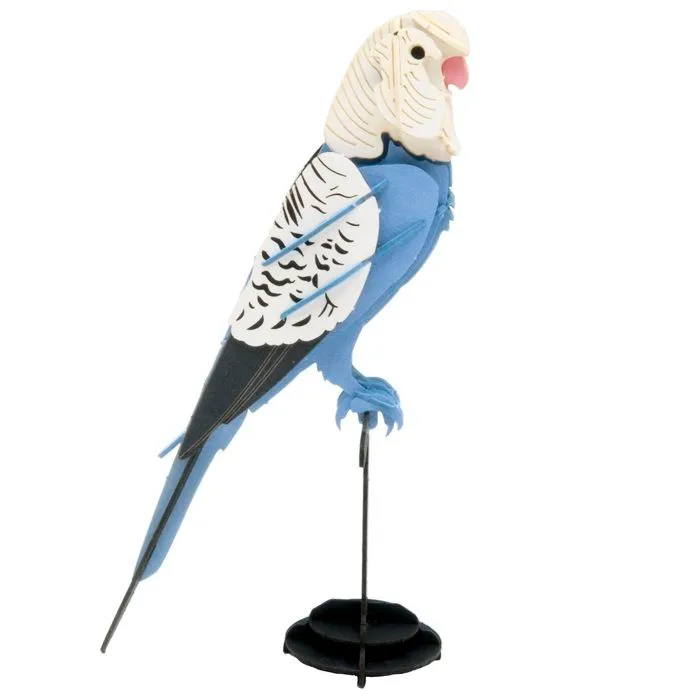 Fridolin - Maquette 3D en papier Perruche Ondulée-0