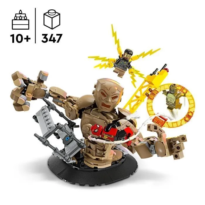 LEGO® 76280 Marvel Spider-Man contre l'Homme-Sable : la Bataille Finale, Jouet avec Minifigurines de Super-Héros-2
