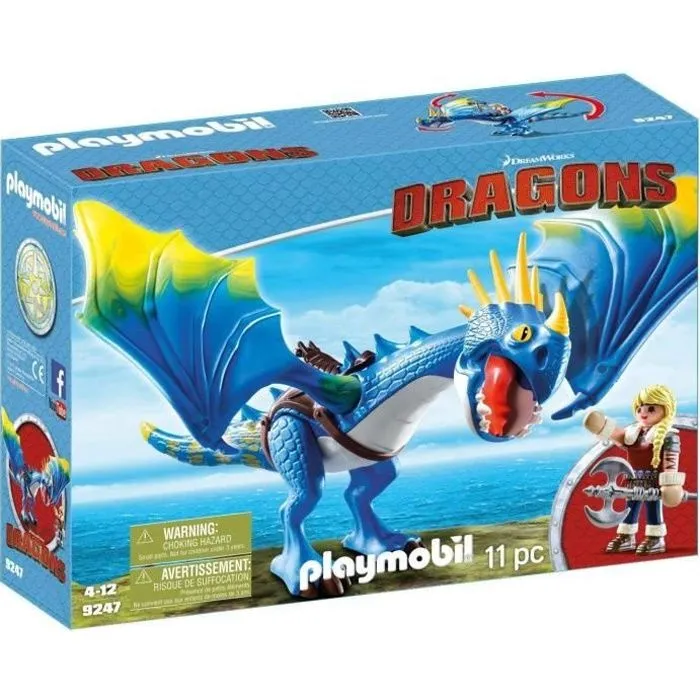 PLAYMOBIL - Dragons - Astrid et Tempête - 11 pièces - A partir de 4 ans-0