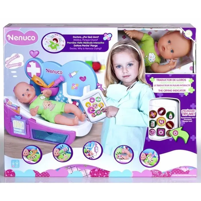 NENUCO - Poupon interactif pour la première visite médicale - 35cm-3