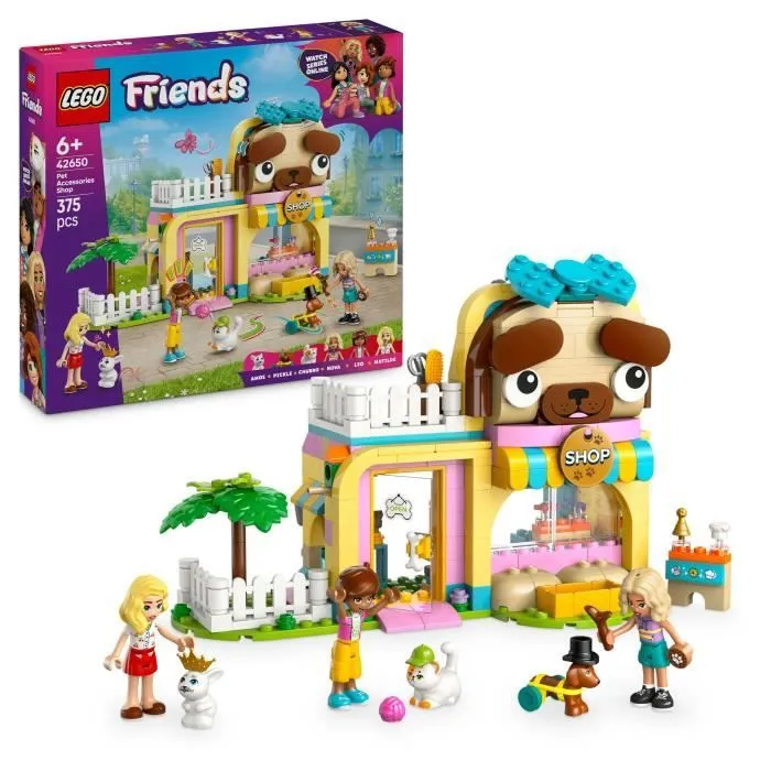 LEGO Friends 42650 Boutique d’accessoires pour animaux de compagnie - Jeu de construction-0