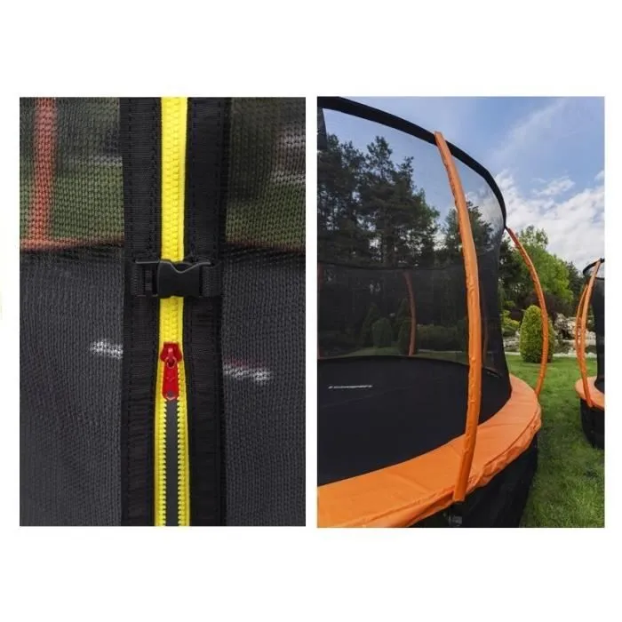 Lit élastique - Trampoline Sport Best, Diamètre 244 cm, Rouge-3