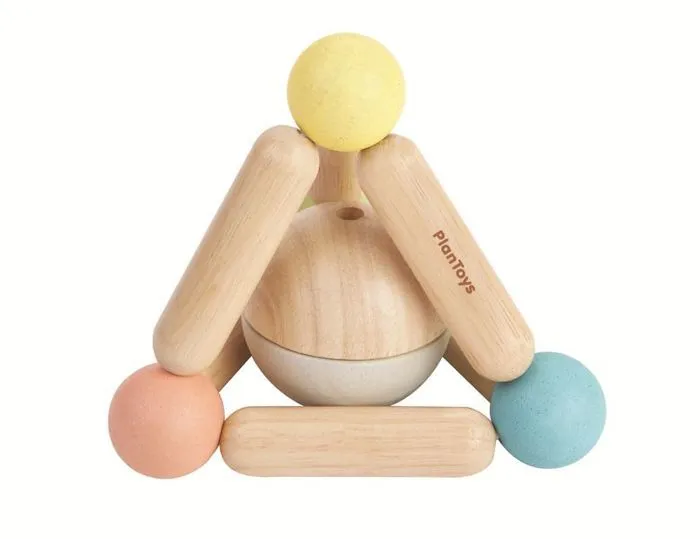 Plan Toys - Hochet triangle pastel - TROUSSELIER-2