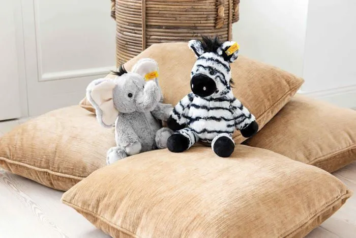 Peluche Steiff - 069109 - Zebra Soft Cuddly Friends zebre Zora, , Blanc/Noir, 30 cm-3
