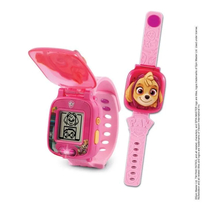 Montre-Jeu Interactive de Stella - VTECH - Pat'Patrouille - Ecran animé - 4 jeux - 12 cadrans - Rose-0