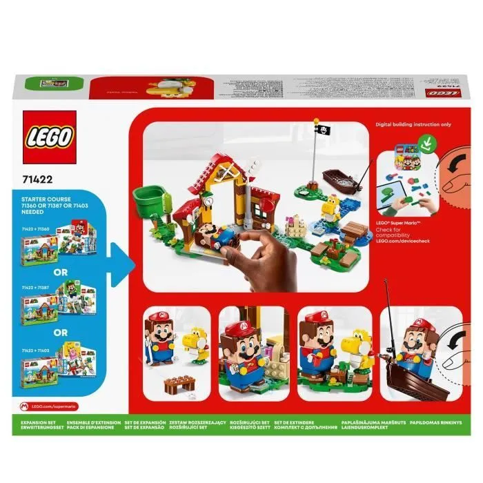 LEGO® Super Mario 71422 Ensemble d’Extension Pique-nique chez Mario, Jouet à Combiner avec Pack de Démarrage-5