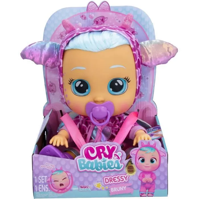 Poupon Cry Babies Dressy Fantasy Bruny - A partir de 18 mois-1
