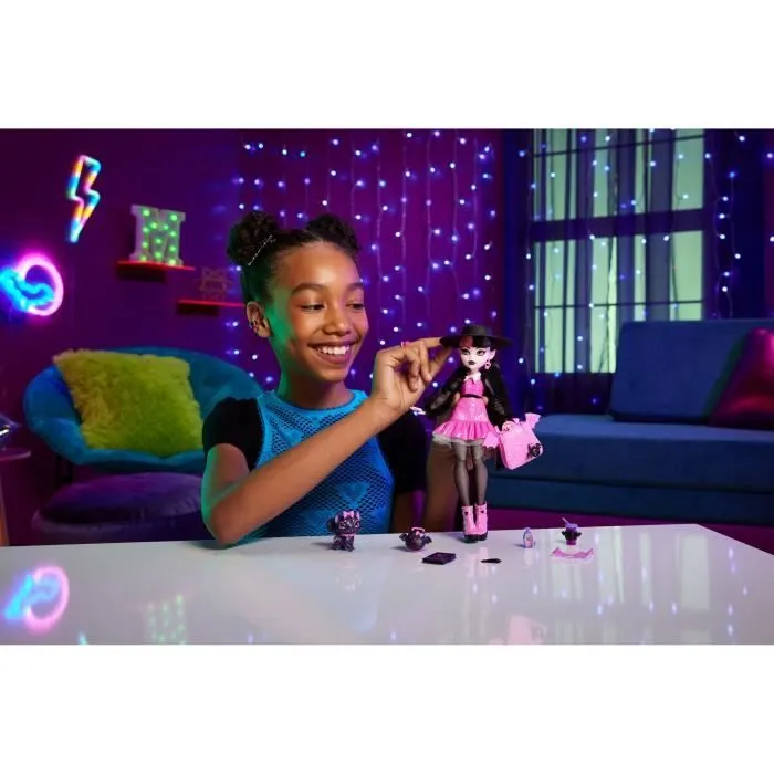 Monster High-Draculaura-Poupée avec animal de compagnie et accessoires HRP64-3