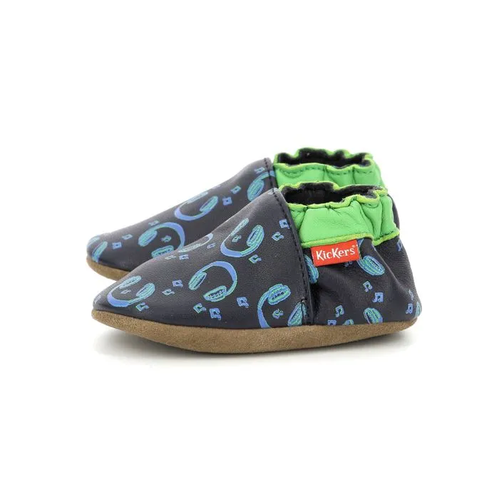 KICKERS Chaussons Kickbaby Music Vert-3