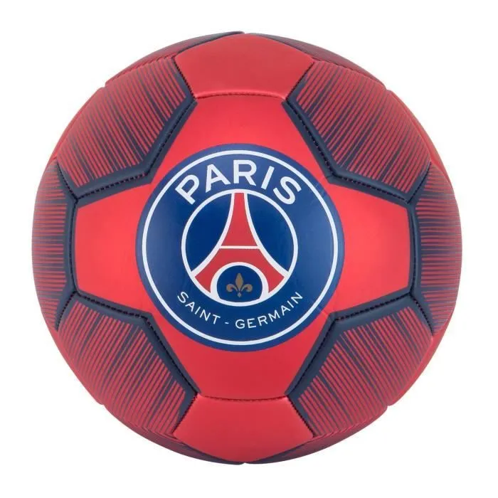 Ballon de football - PARIS SAINT GERMAIN - Petit Ballon T1 - Polyuréthane - Bleu et rouge - Officiel-0