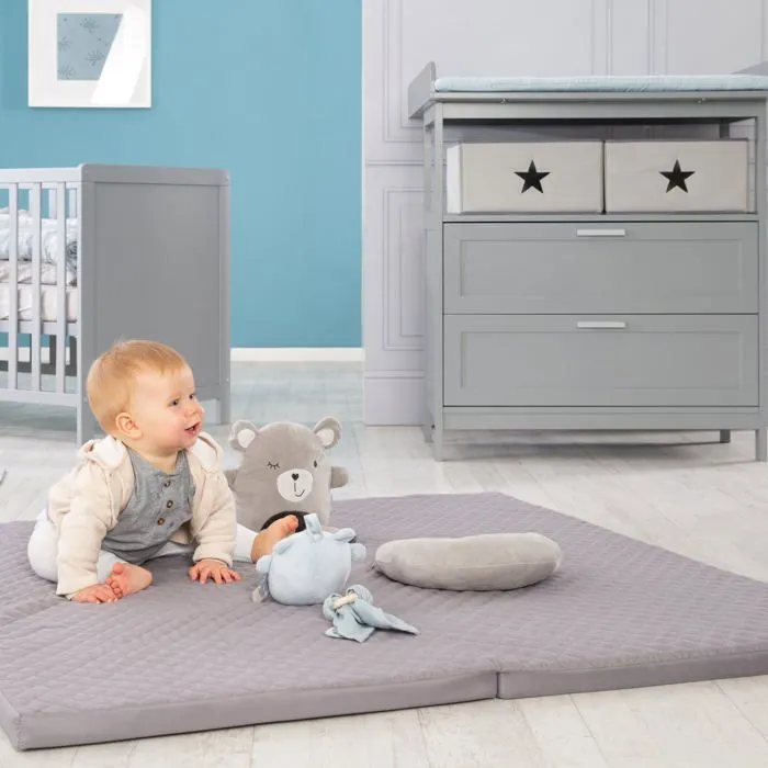Tapis de Sol en Mousse pour Bébé - ROBA - roba Style - Gris - Pliable et Déhoussable-5