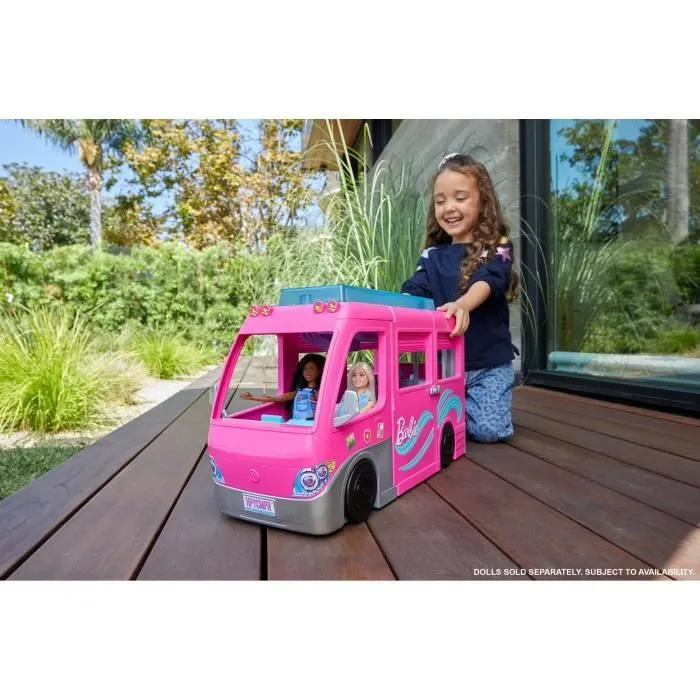 Barbie®-Camping-Car Transformable de 76 cm HCD46-3