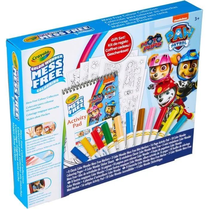 Coloriage - CRAYOLA - Coffret Pat' Patrouille - Activités Color Wonder sans dégâts! Dès 3 ans-0