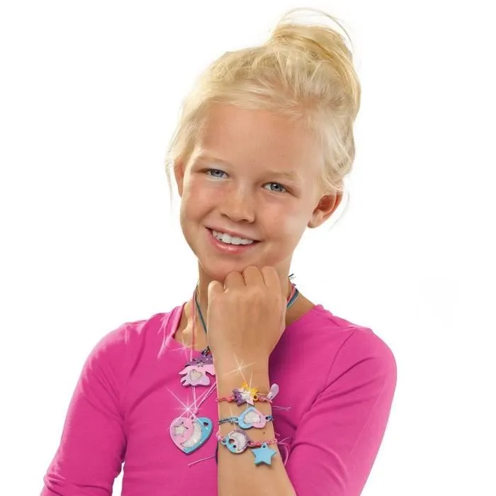 Bijoux à cristaux pour enfant - Galaxie - Jaune et multicolore - Pour fille à partir de 6 ans-2