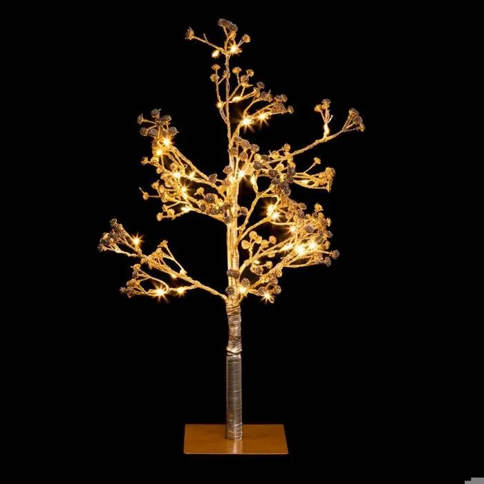 Arbre lumineux - Feeric lights & christmas - H50cm - 48 LEDs - Doré - Intérieur-3