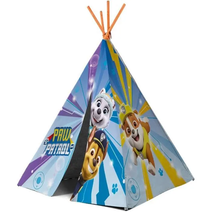 Tente de jeux - Tipi Pat'Patrouille - Polyester - Bleu - Pour enfant-0