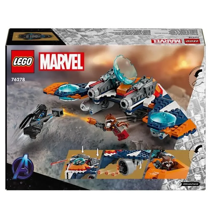 LEGO® 76278 Marvel Le Vaisseau Spatial de Rocket contre Ronan, Jouet sur Les Gardiens de la Galaxie, Vaisseau et Minifigurines-5