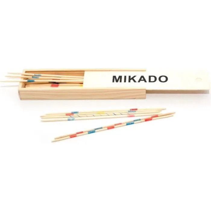 L'ARBRE A JOUER - Mikado en bois 18 cm - Plumier en bois-0