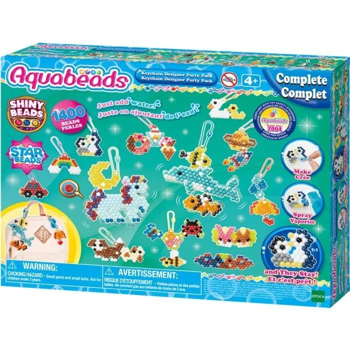 Coffret création - AQUABEADS 35025 - Mes porte-clés et suspensions-1