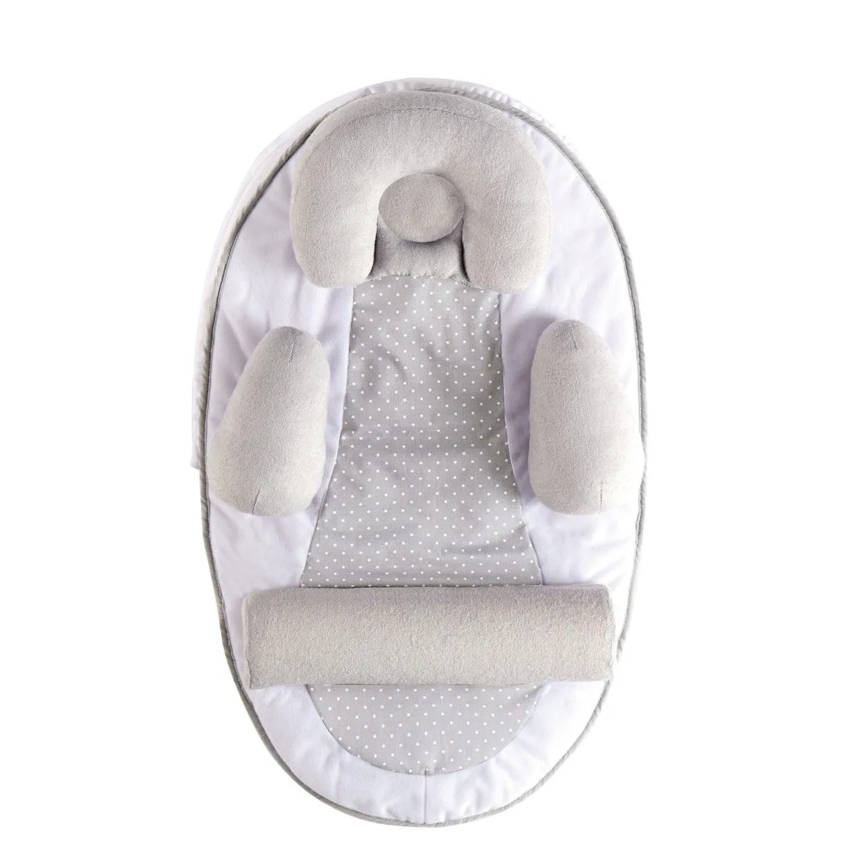 Cocon De Sommeil Bébé TINEO - Cale Bébé - Plan Incliné 10° - Évolutif - Ajustable - Amovible - 0-3 mois - Cale Tête Bébé - 58x40cm-1