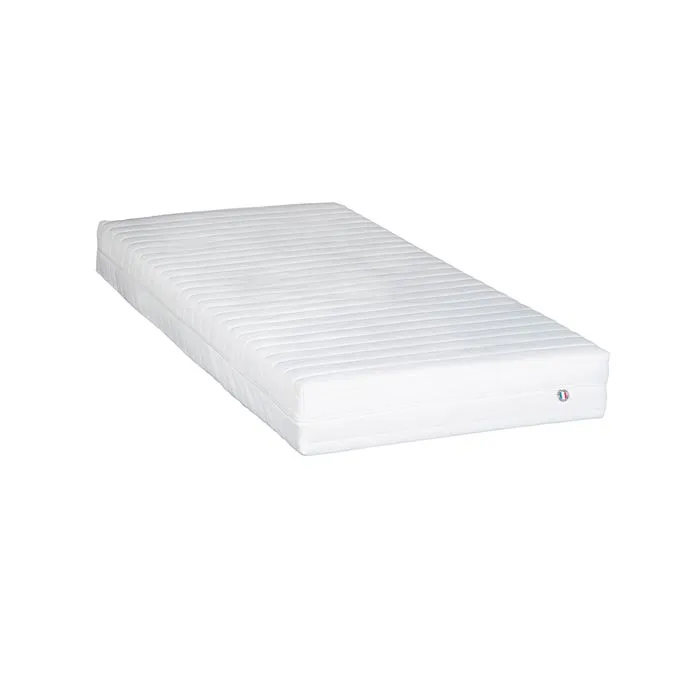 Matelas KLO 90x190 cm | Mousse Haute Densité | Blanc-0